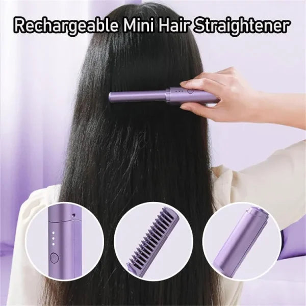 Wireless 2 in 1 Professional Hair Straightener Comb